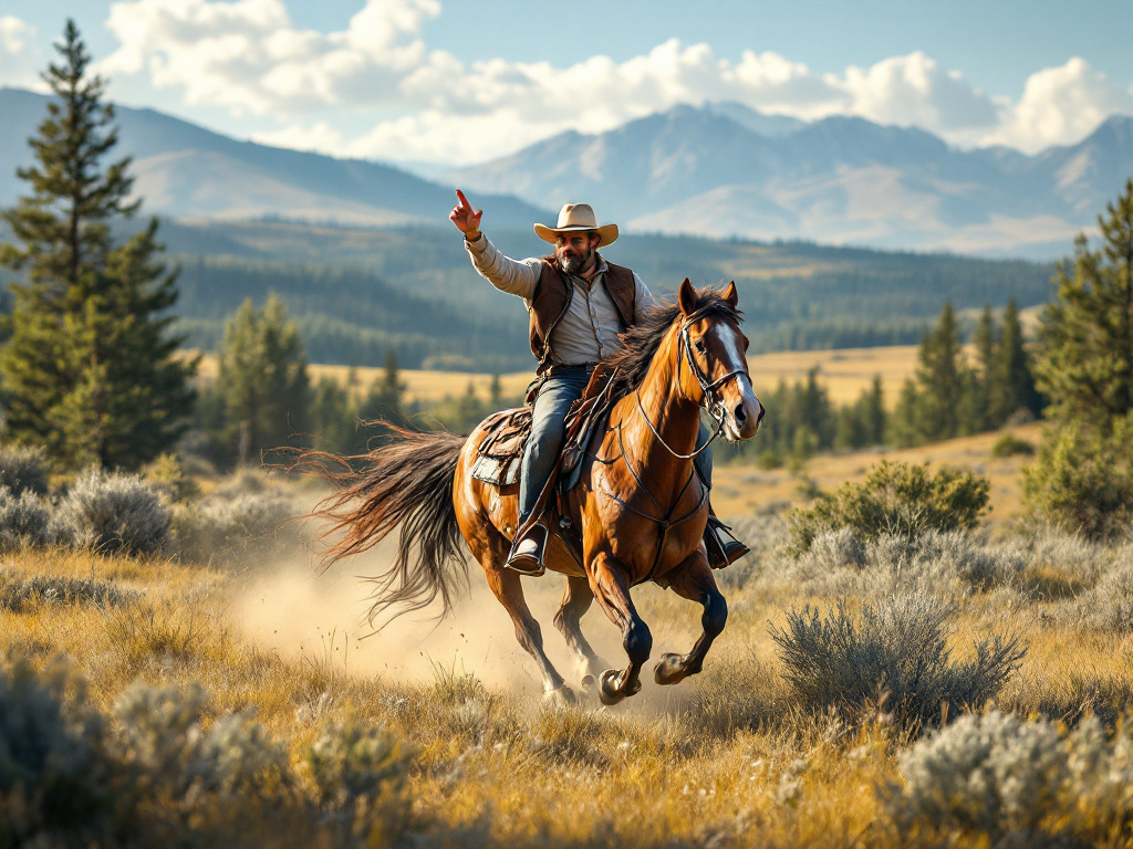 Vaquero con caballo