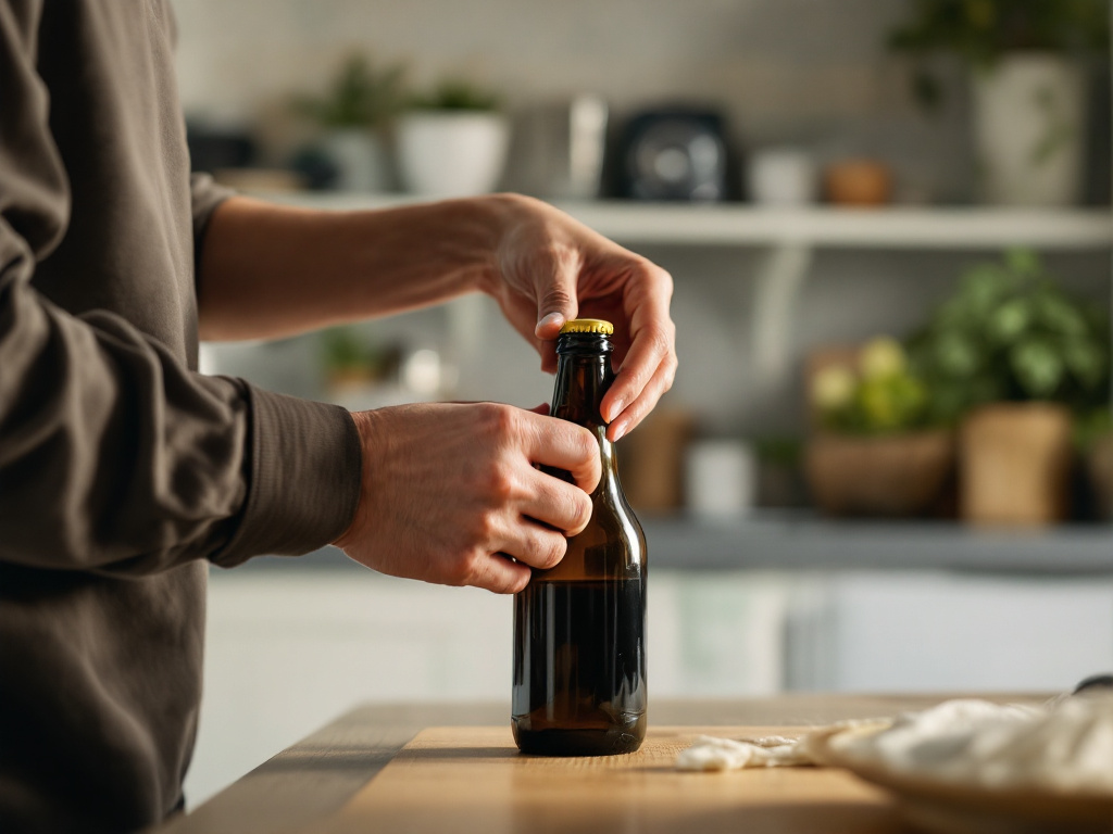 Girando la Tapa de una Botella