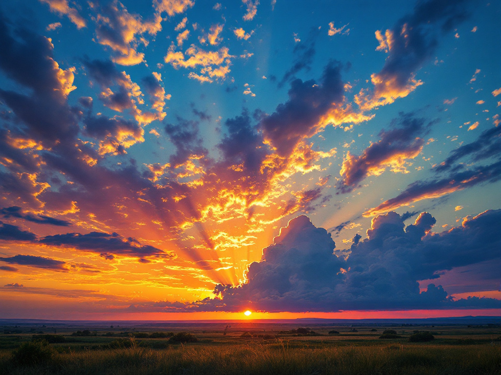 Puesta de sol deslumbrante