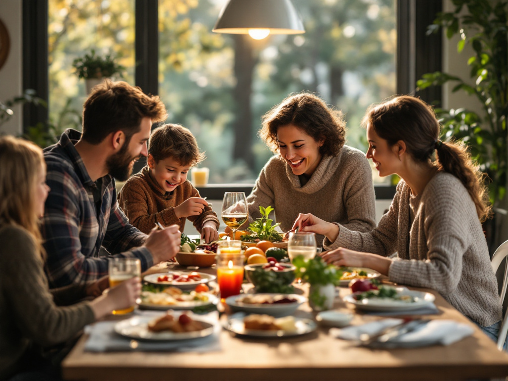 Planificación de comidas en familia