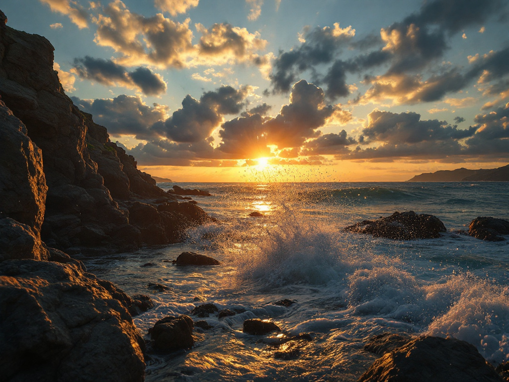 Puesta de sol impresionante