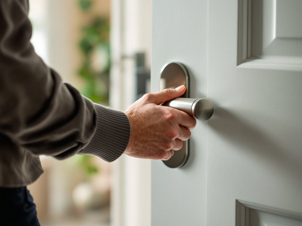 Girando la Manija de una Puerta