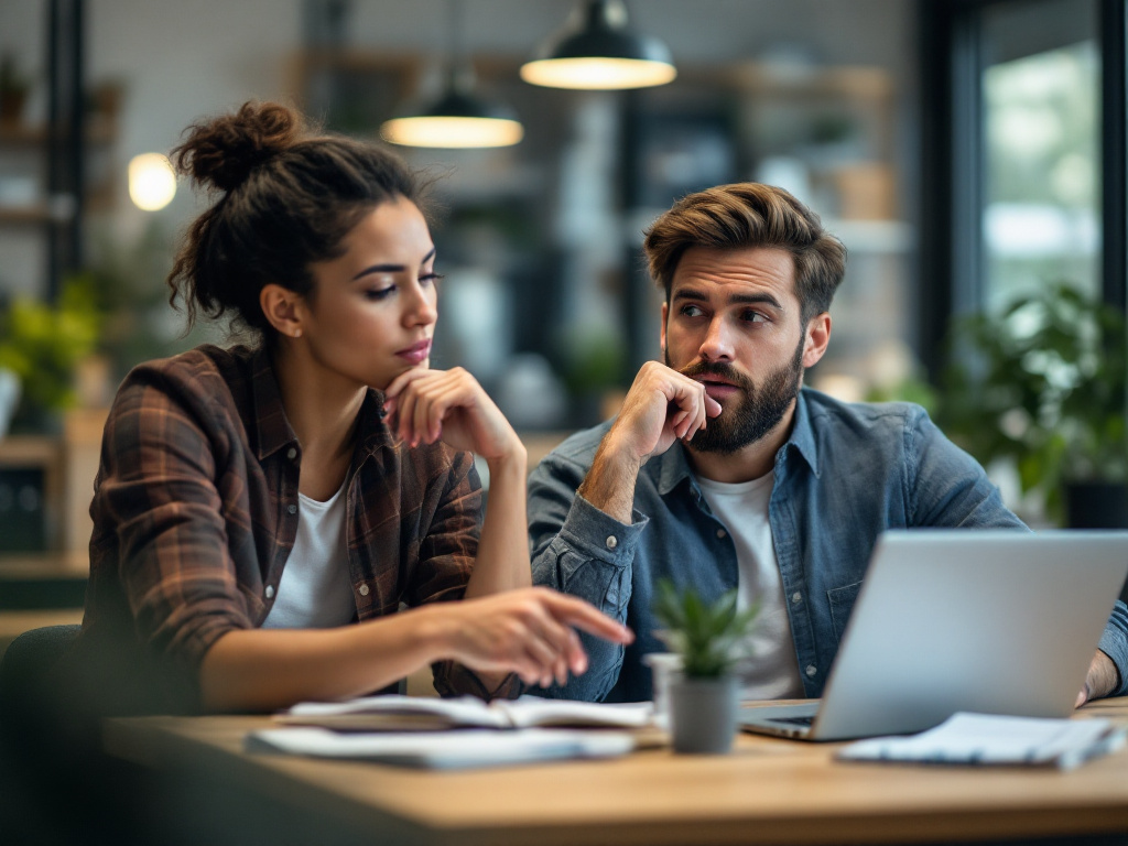 Colaboradores resolviendo un problema técnico