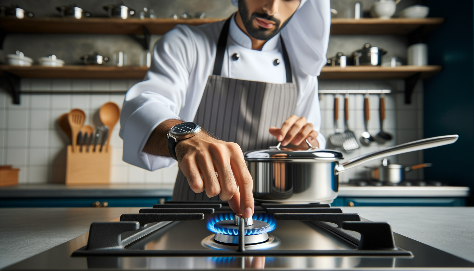 Una persona cocinando