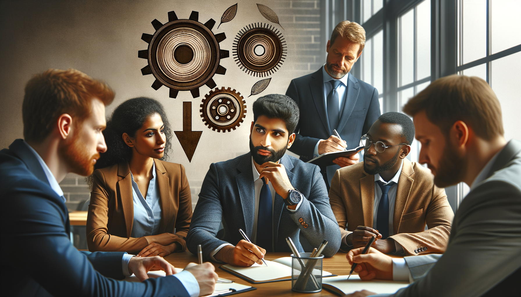Meeting with professionals suggesting a gear shift