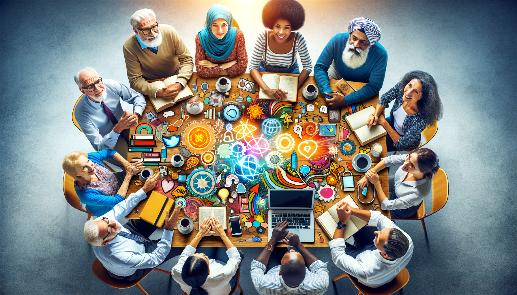 Diferentes generaciones colaborando juntas