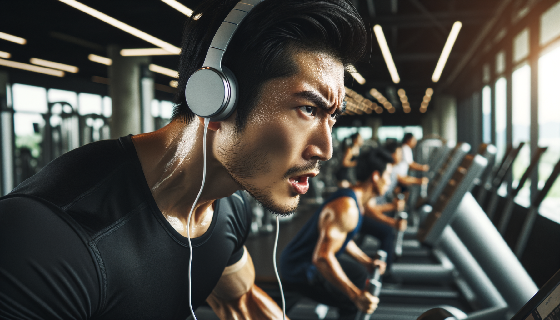 Persona haciendo ejercicio en el gimnasio