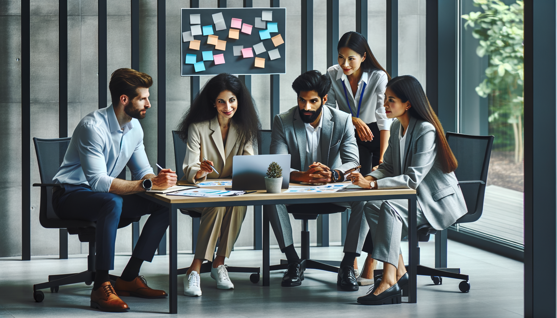 Team meeting in a modern office