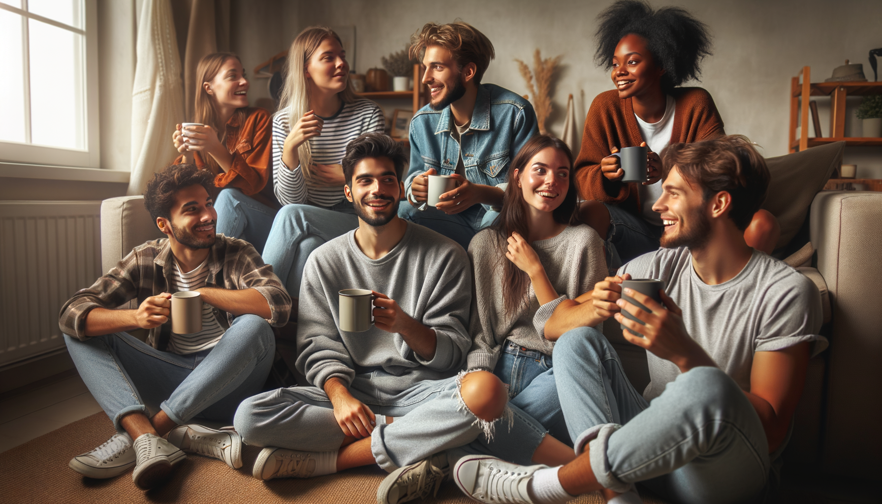 Personas relajándose y disfrutando de un momento tranquilo juntos