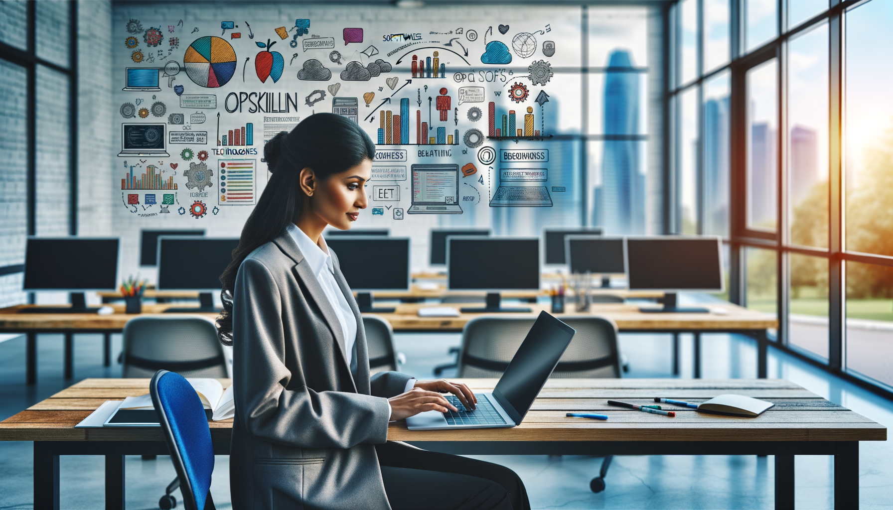 Profesional asistiendo a taller de actualización de habilidades