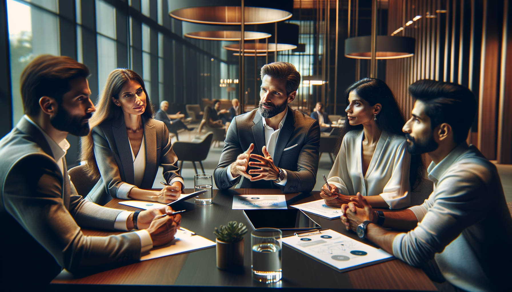 Reunión de equipo pionero en colaboración remota