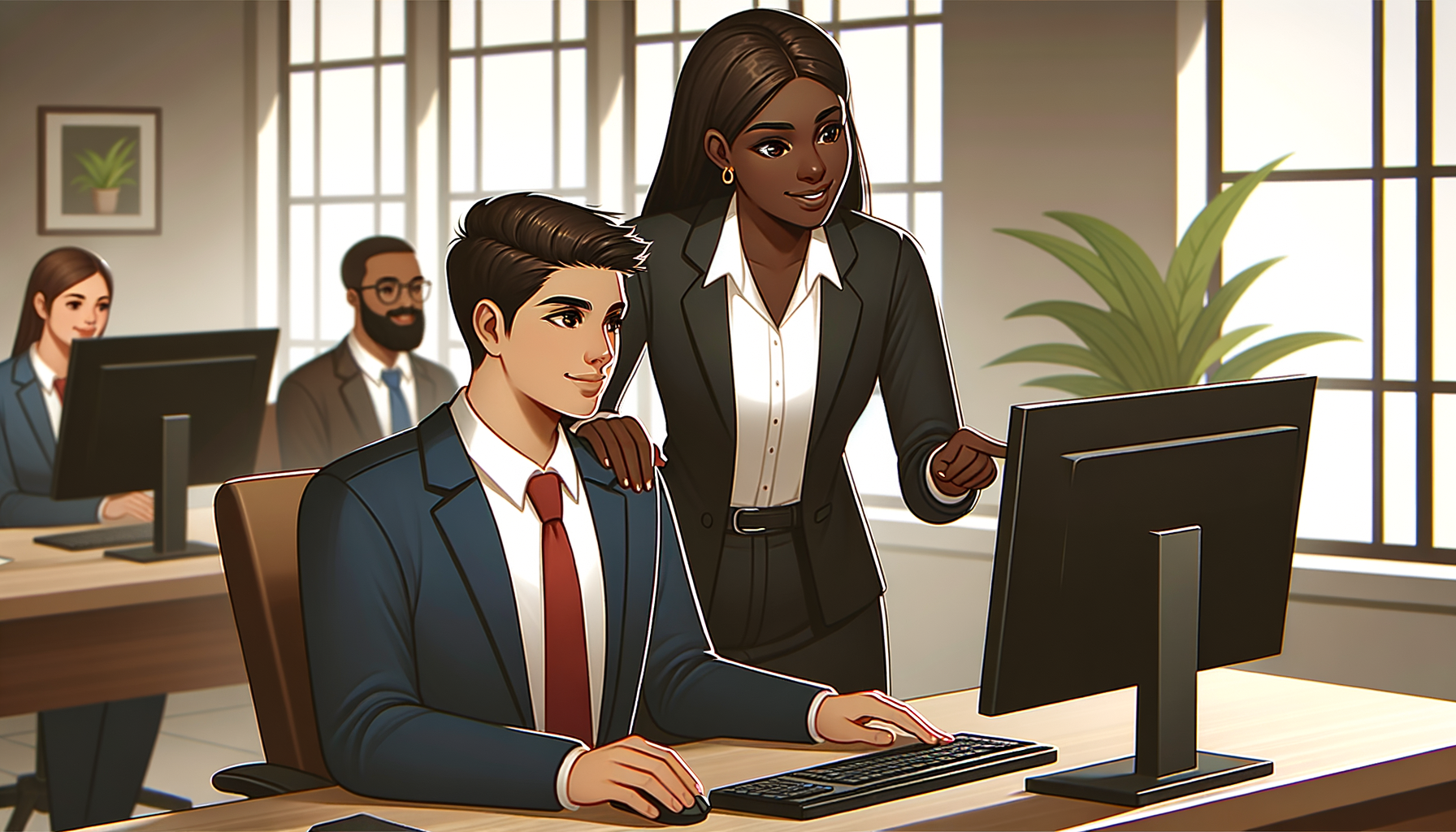 Guía paso a paso en la oficina con walk through