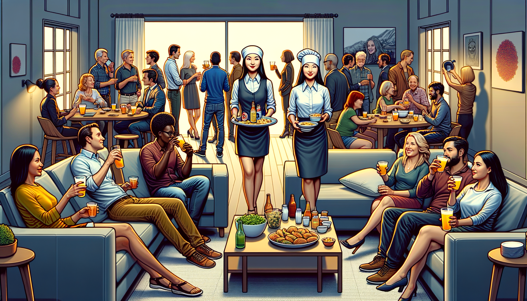 Persona organizando una reunión sin ser el centro de atención